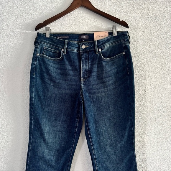 Straight Leg Marcel Blue Jeans Slimming Panel Lift Tuck Technology NYDJ 14P NWT - Picture 3 of 16